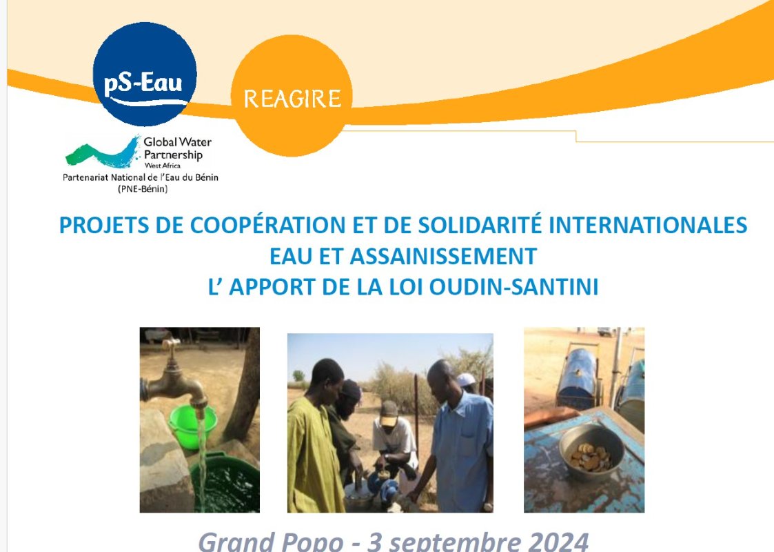 Projets de coopération et de solidarité internationales eau et assainissement : l' apport de la Loi Oudin-Santini