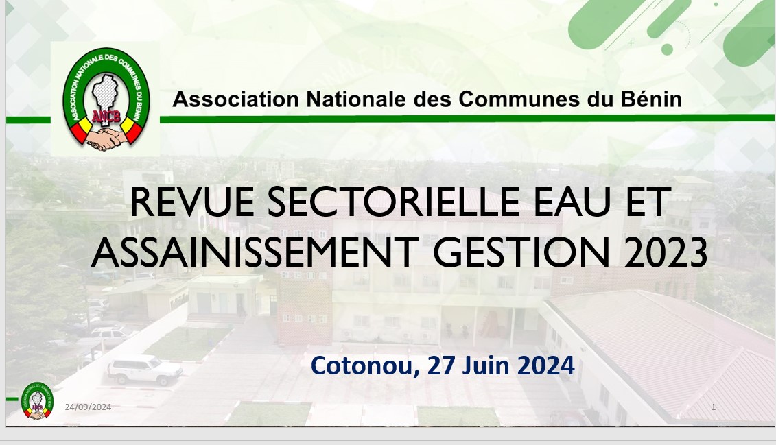 Bilan AEP-Gestion des eaux usées-gestion des déchets au niveau des communes