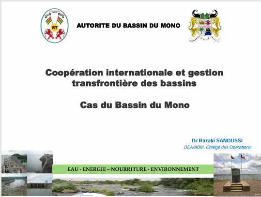  Coopération internationale et gestion transfrontière des bassins : Cas du Bassin du Mono