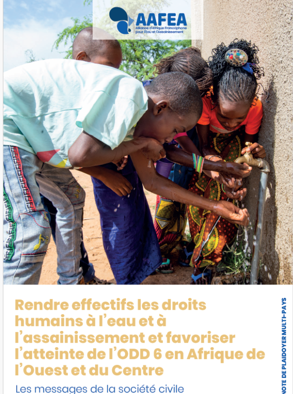 Rendre effectifs les droits humains à l'eau et à l'assainissement : les organisations de la société civile de l'eau et de l'assainissement d'Afrique de l'Ouest et du Centre appellent à l'action !