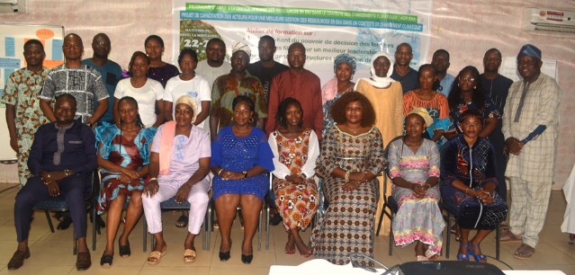 Vue d'ensemble des participants des ateliers de formation à Lokossa et à Natitingou